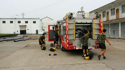 华康糖醇开展消防联合演练