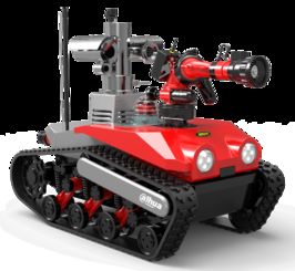 大华智能消防机器人远程救援 爆炸火场的新 战士