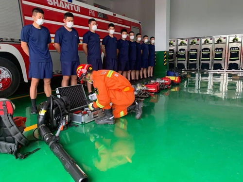 坊子区九龙消防救援站 积极开展器材装备操作训练