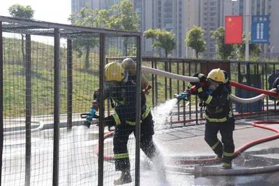 关注“119”|近距离接触火焰蓝,百色市人民政府举办2020年“119”消防宣传月启动仪式